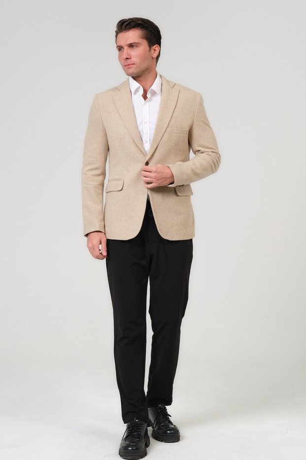 Men's Slim Fit Cashmere Jacket, Coat, Overcoat