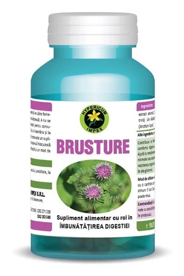 Burdock Hypericum, dietary supplement with root extract (Arctium lappa), 60 capsules