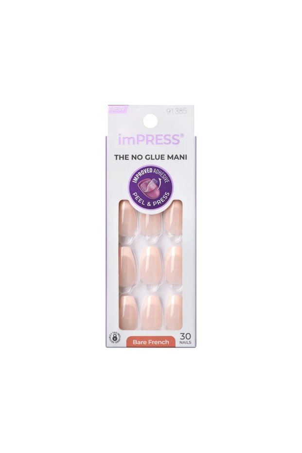 Impress Nail Genuine Bare French Medium Ifb02C