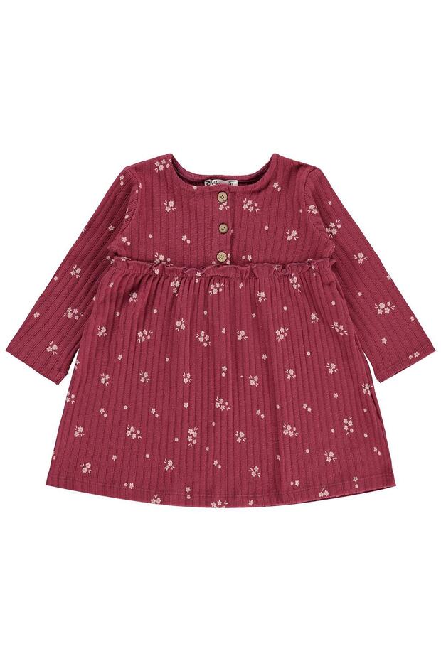 Crispy Flower 2-5 Years Old Jile and Dress - Red