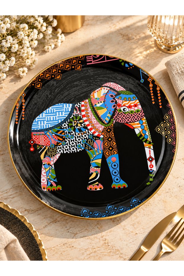 Elephant Porcelain Serving Plate 30 cm