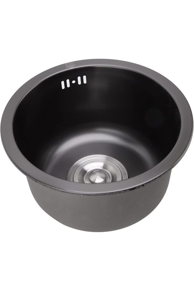Mini Round Undermount Kitchen Sink, Stainless Single Bowl