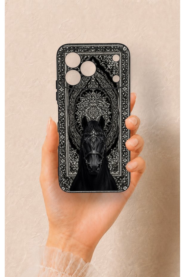 Tecno Spark 50 4g Compatible Ethnic Horse Figure Patterned Silicone Case