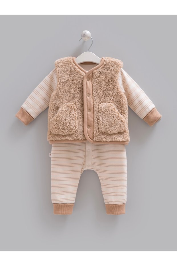 Lombardia Vest Unisex Overalls Brown