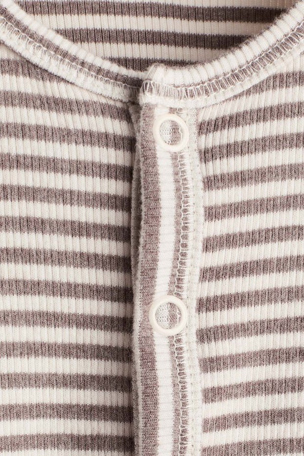Ribbed cotton romper suit