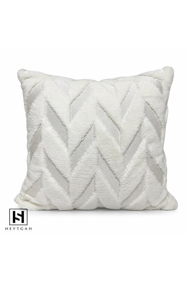 Wellsoft Decorative Throw Pillow Cover_Embossed Textured Plush Seat Sofa Cushion Cover 42X42 Decorative Modern 1 Piece Soft Cover