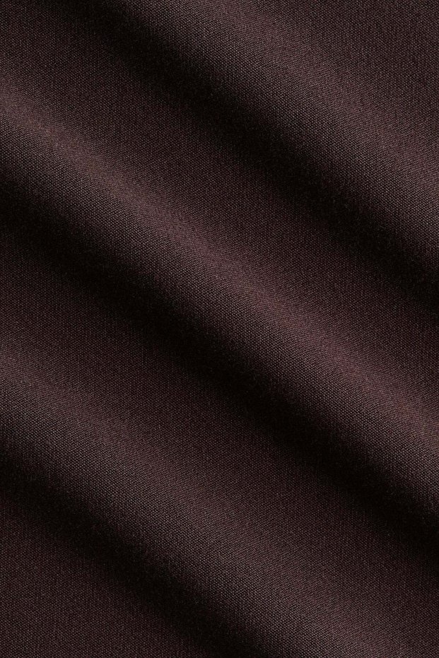 Brushed jersey wrap top