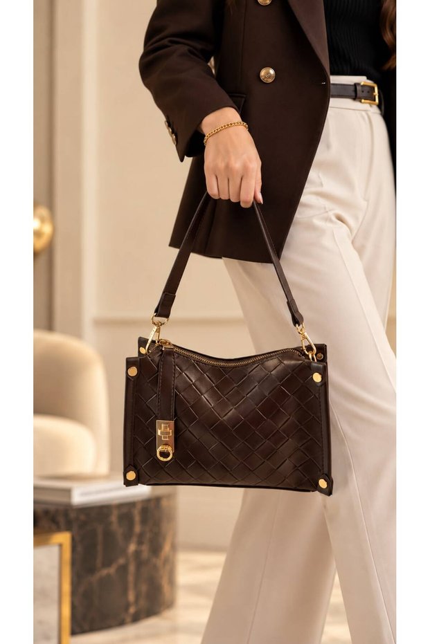 New Season Women's Box Model Double Strap Shoulder Bag