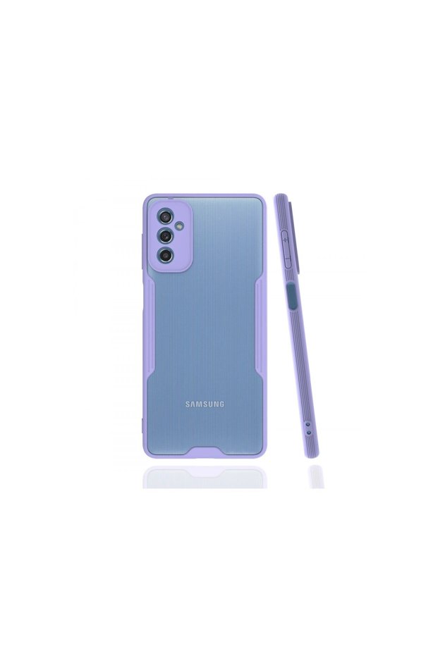 حافظة سامسونج جالاكسي M52 5G سيليكون بلاتينيوم - أرجواني