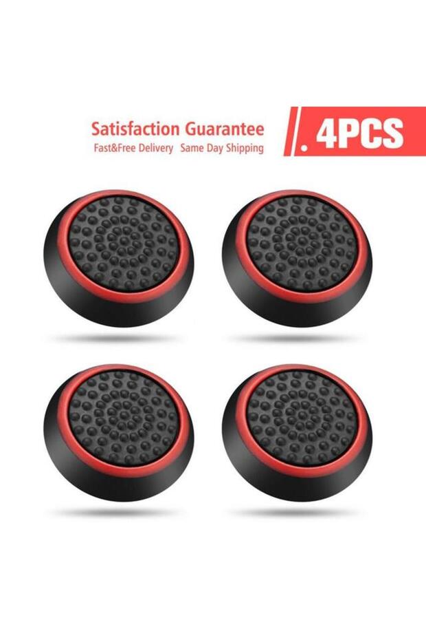 Black Red 4Pcs 4PCS/10PCS Non-slip Silicone Analog Joystick Thumbstick Thumb Stick Grip Caps Cases f