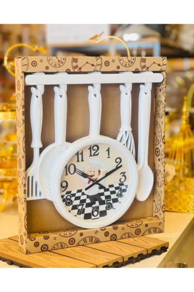 Kitchen Utensil Style Analog Wall Clock