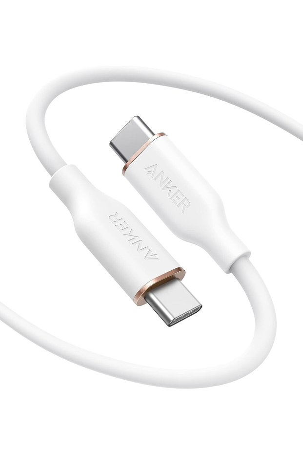 كابل USB-C إلى USB-C، كابل 643 بقوة 100 واط وطول 6 أقدام، كابل شحن USB 2.0 من النوع C للشحن السريع لأجهزة ماك بوك برو
