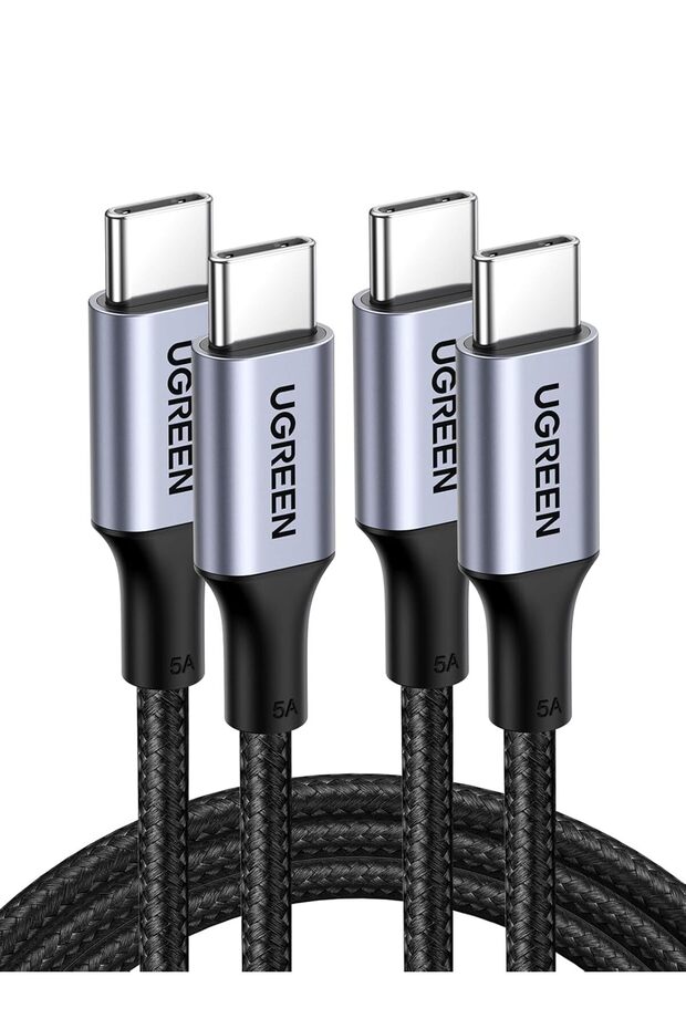 Type C Cable 1M 2Pack, 100W Laptop Compatible USB C Charging Cable