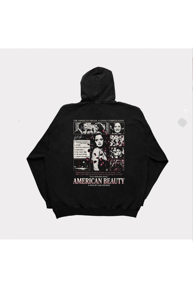 American Beauty Printed Unisex Hooded Sweatshirt