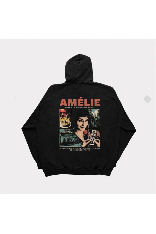 Amelie Printed Unisex Hooded Sweatshirt