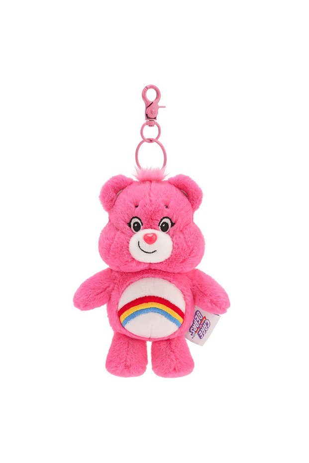 Red Care Bears Plush Kawaii Carebears Rainbown Bear Plush Anime Hobby Toy Keychain Bag with Sound Do