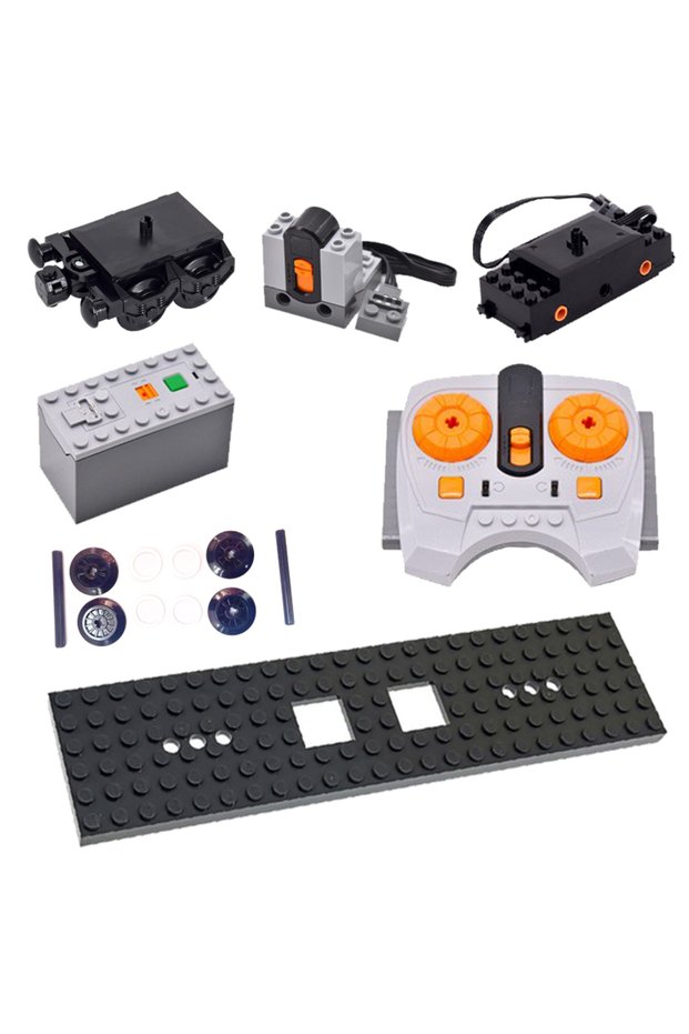 Style6 Train Track Building Blocks For MOC Power Functions Parts Motor Battery Box Infrared Speed Re