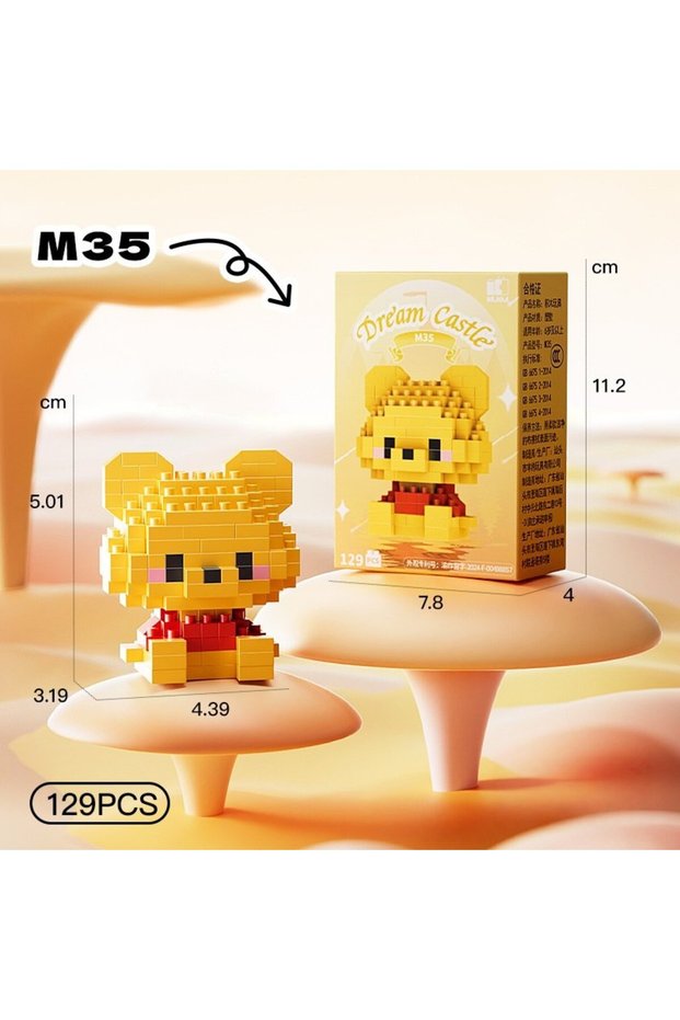 M35 assembly model building blocks, doll toys are suitable educational DIY games, cartoon anime game