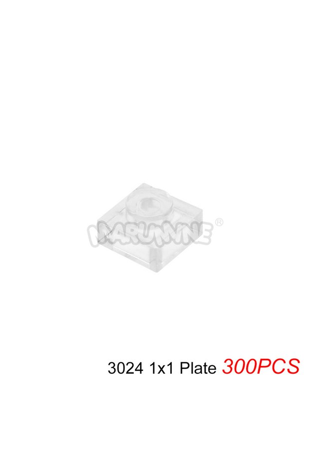 3024 Clean White MARUMINE Transparent MOC Building Blocks Brick Parts Tile Plate Base Accessories Co