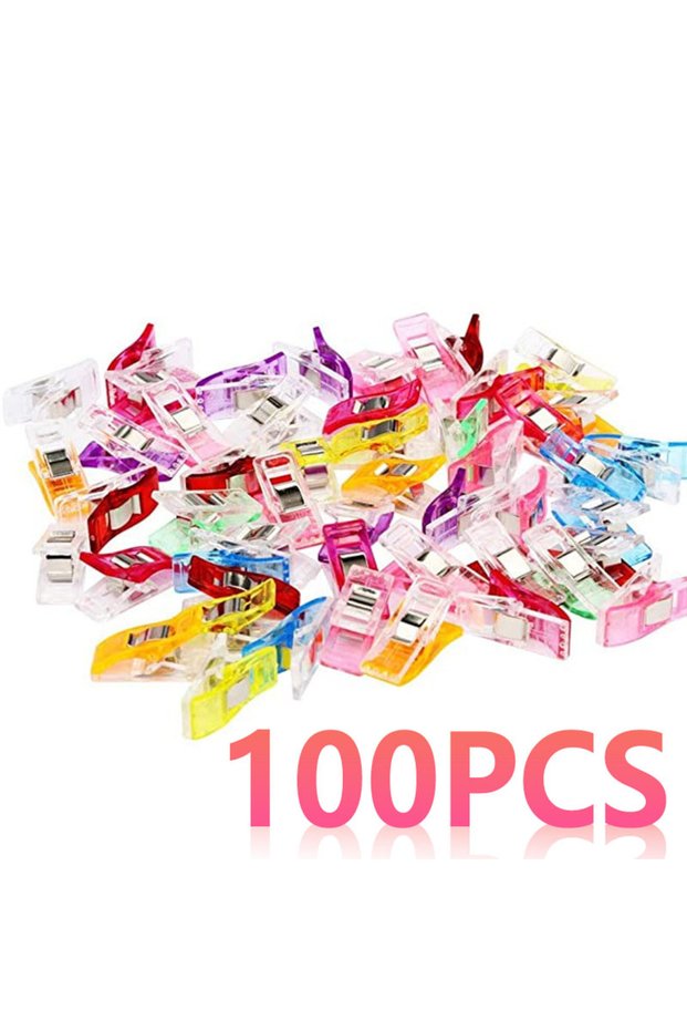 100pcs 50/100pcs Sewing Clips Colorful Clips Multipurpose Plastic Craft Crocheting Knitting Safety C
