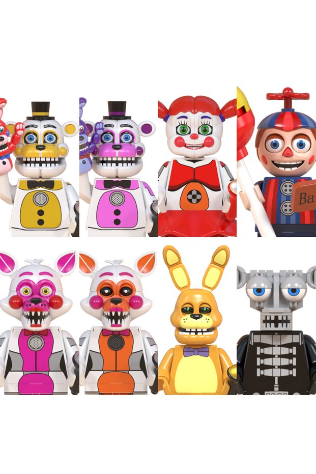 WM6097 @WM6170 Anime Cartoon Model Bricks Horrible Thriller Mini Compatible Assemble Puzzle T