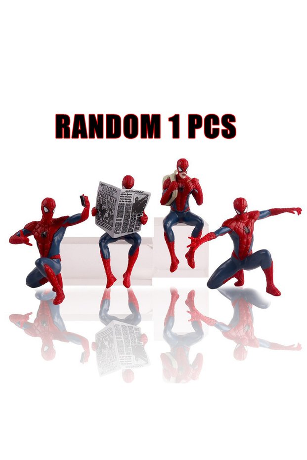 RANDOM 1 PCS 7-9CM HOT New Superhero Action Figure Cartoon Spider Anime Collectible Mini Mode