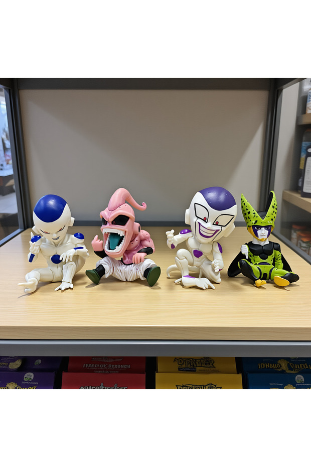 4pcs a set GK Vertical Middle Finger Magic Man Boo Action Figurals Model PVC Toys Coll
