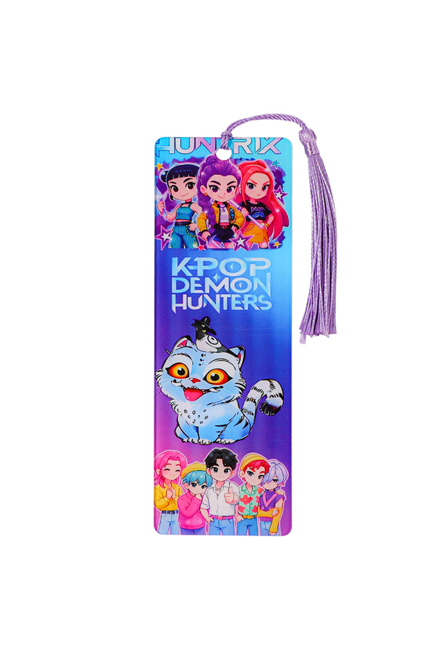 SQ2600 KPop Demon Hunters Acrylic Bookmark, Anime Style Reading Marker for K-Pop Fans, Booksh