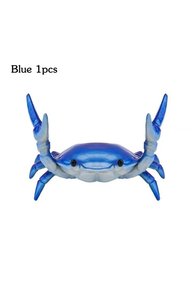 Blue 1pcs 1 pcs Weightlifting Crab Pen Holder Ornament, Pen Holder, Decorative Item Storage Sta