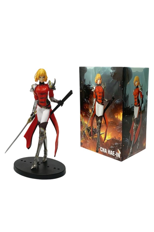 20cm-with box 17-28cm In Stock Upgrade(Anime Version) Cha Hae-in Action Figure PVC Collect Mo