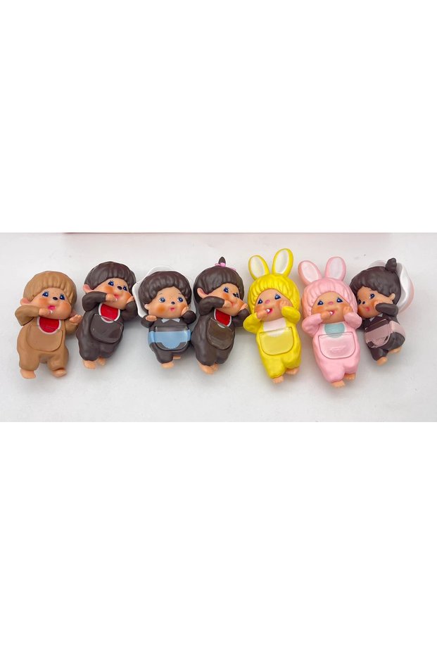 whole box 7 pcs Anime Figure Mengqiqi Lying Posture Blind Box Mini Cartoon Figure Doll Creati