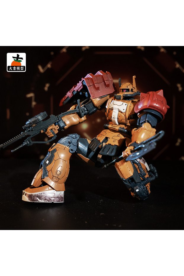 Zaku HG 1/144 Zaku II Type Solari Requiem Version Action Figure Assembly Model Kit Movable Jo