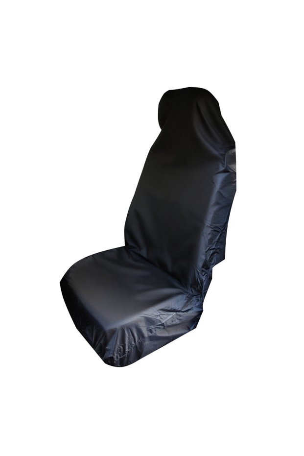1pc black Waterproof Car Seat Covers, Universal Fit Full Set Protectors for Vehicle Interior