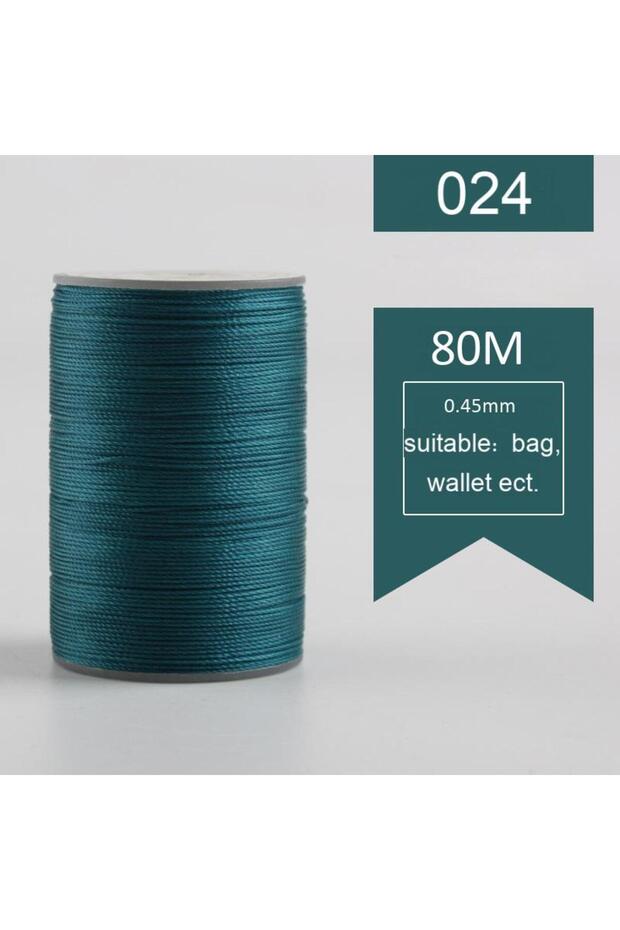 024 0.45mm 80m Wax Thread Sewing Threads For Leather Craft Braided Bracelet DIY Accessories Polyeste