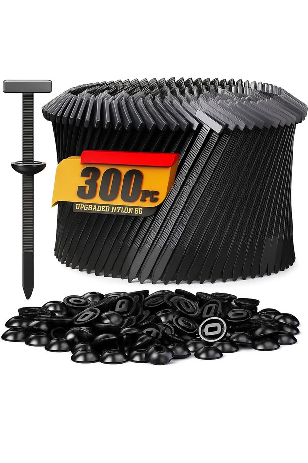 300PCS 10-1000pcs Universal Nylon Cable Tie Buckle Heavy Duty Zip Ties with Pin Button Car Daily Rep