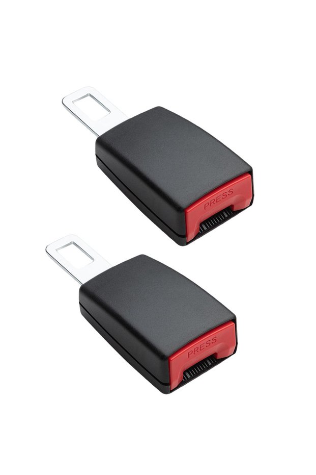 A 2PCS Car Seat Belt Buckle Holder Clip Extender Safety Seat Belt Length Universal Buckle Seatbelt U