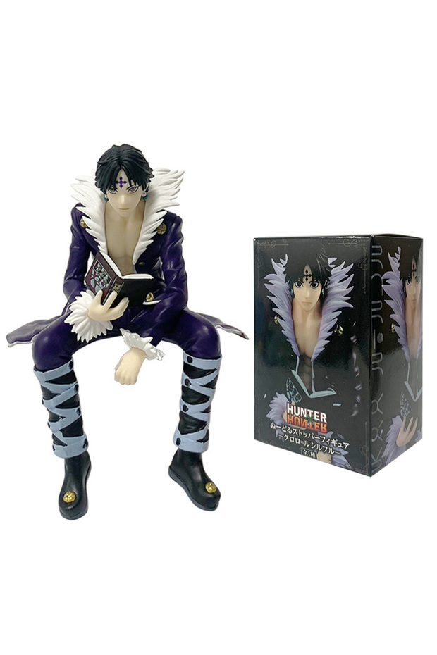 With Box 14cm Anime Hunter×Hunter Figure Phantom Troupe Hisoka Action Figure Noodle Stopper Room Dec