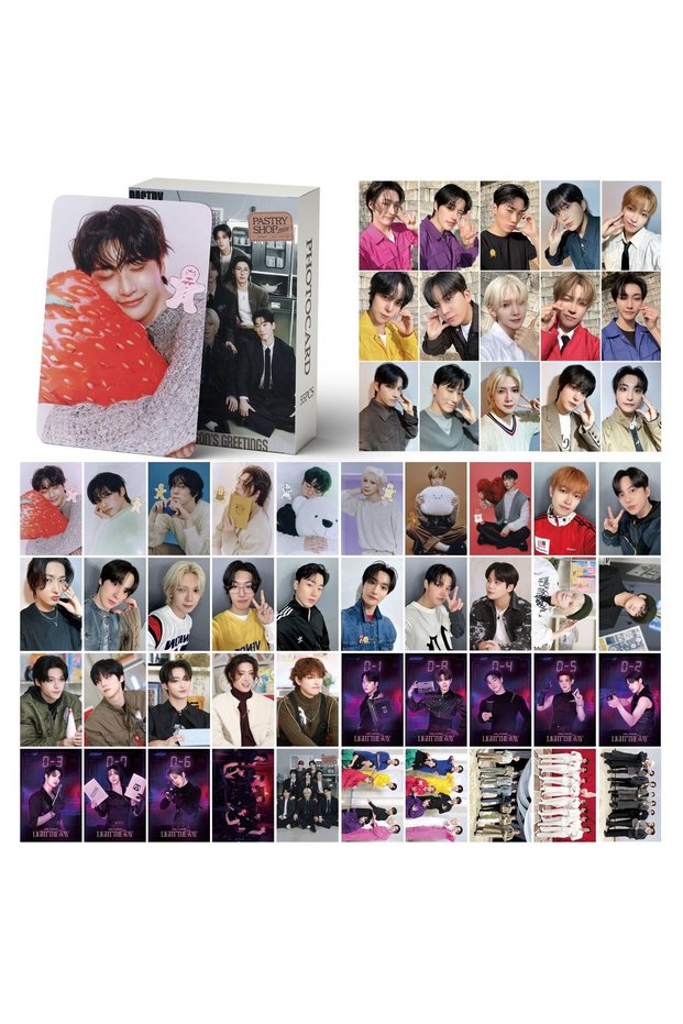 ATEEZ-6 55Pcs/Set Idol Boy ATEEZ New Album GOLDEN HOUR Part.5 Lomo Cards Postcards Seonghwa Hongjoon