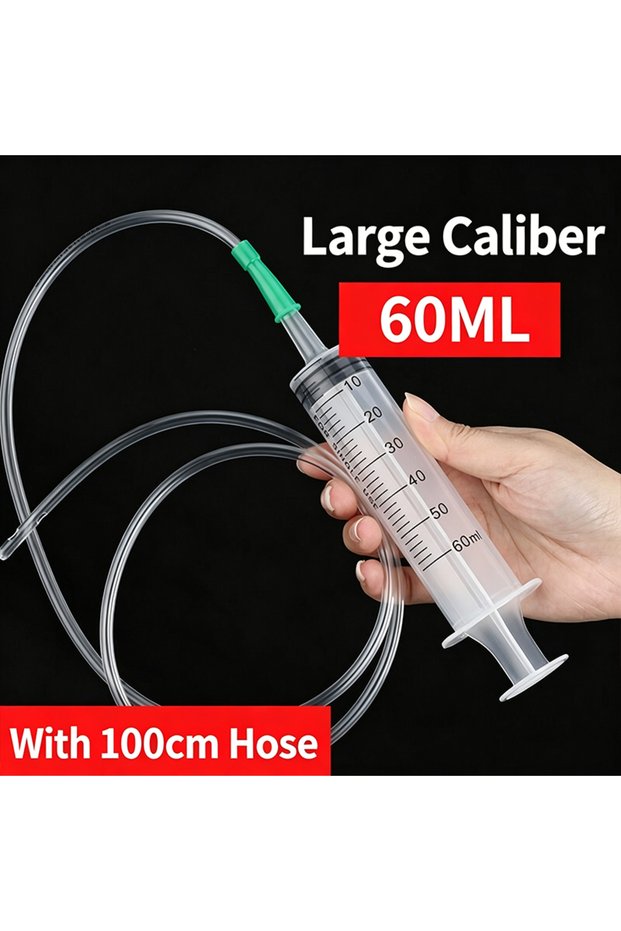 60ML Durable Large Capacity Plastic Syringe 100Ml,150Ml,250Ml, 350ml, 550Ml,1000Ml | Car Oil Extract