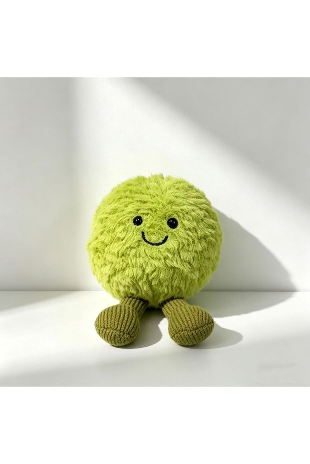 Pea Fruit and vegetable pendant toys, soothing dolls, plush key chain pendants, finished prod