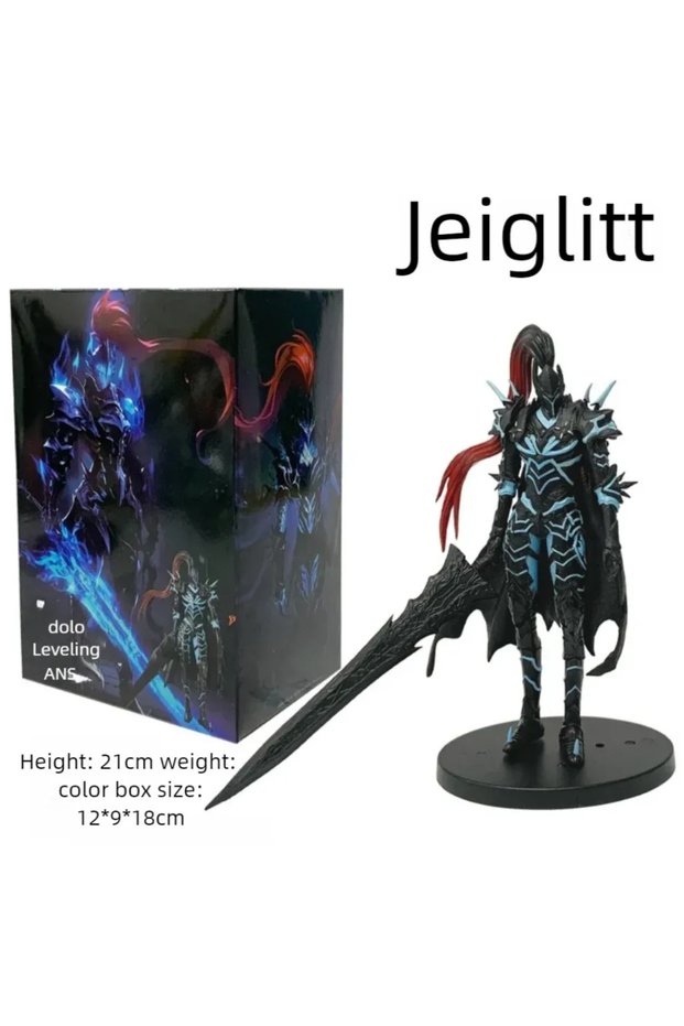 D2-With Box In Stock Solos Levelings (Anime Version) Figure -Sung Jinwoo Action Figure 21cm P