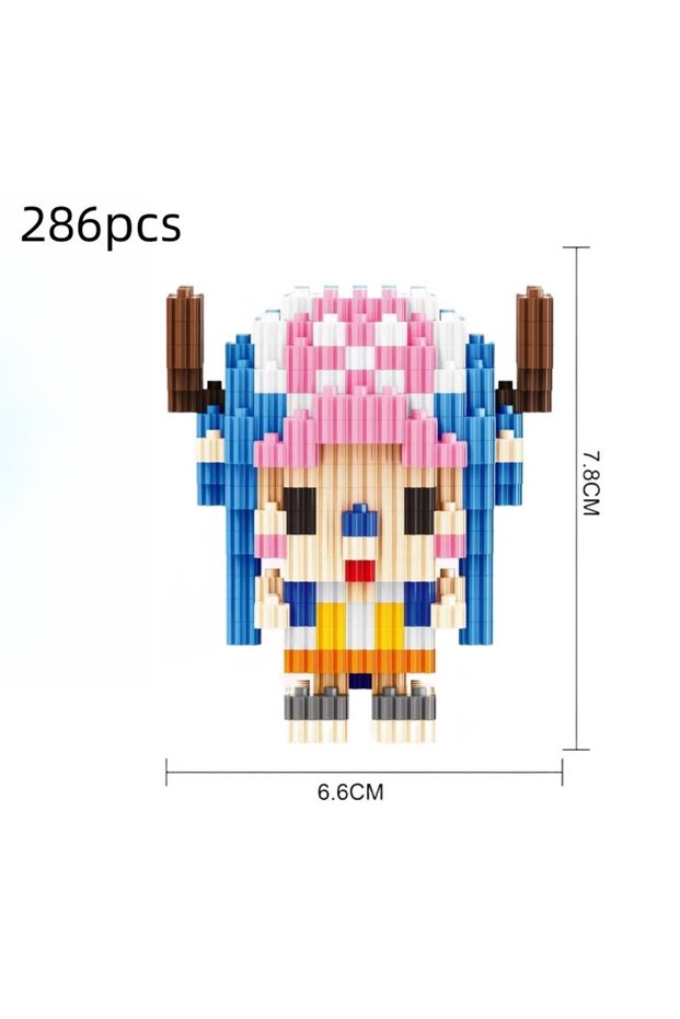 68192 Anime Figure Luffy Nami Sanji Zoro Usopp Ace Franky Brook Robi 3D DIY Assembly Model Ed