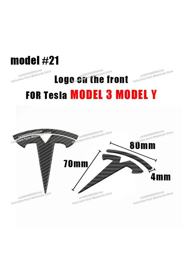 Carbon-Front For Model 3 Model Y Cybertruck Roadster SpaceX Car Logo Badge Hood Front Gr