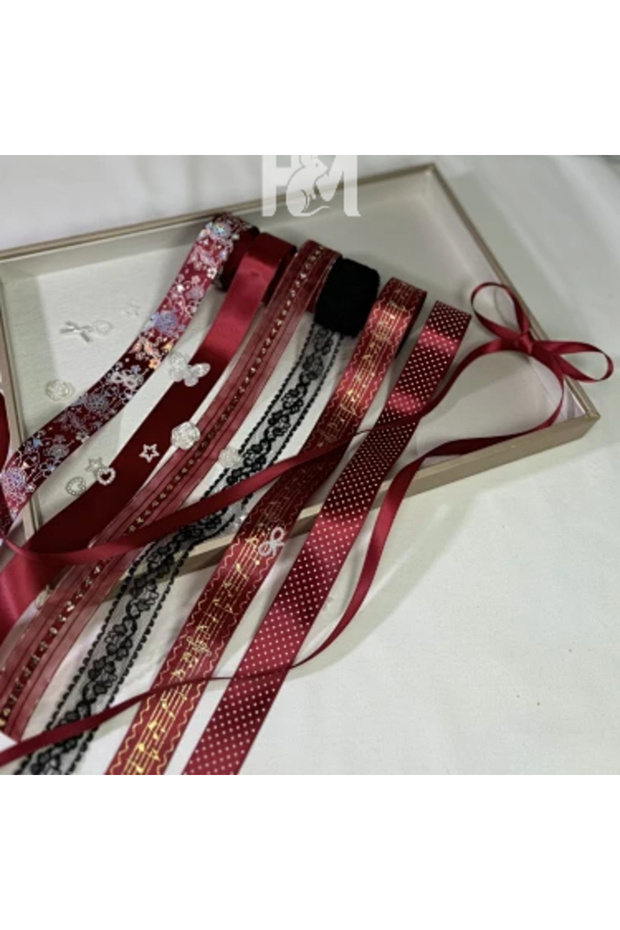 7PC Mix R 7PC 1M Mix Bar Holder Ribbon Ribbon Gumei Badge DIY Handmade Materials Support Bow Pain Pl