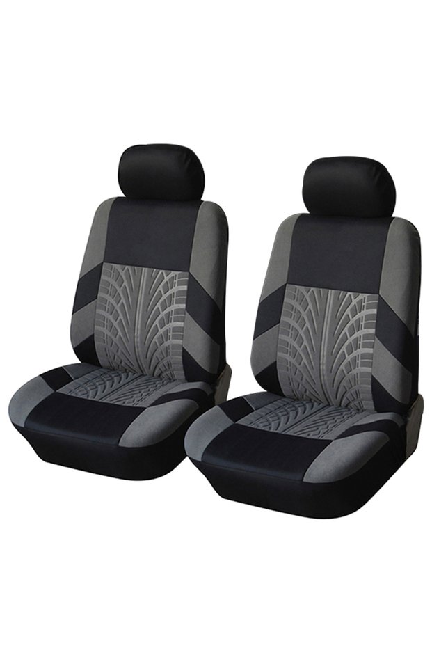 SN-1701-4PCS-GY Customized Four Seasons Universal Polyester Full Set Car Seat Covers