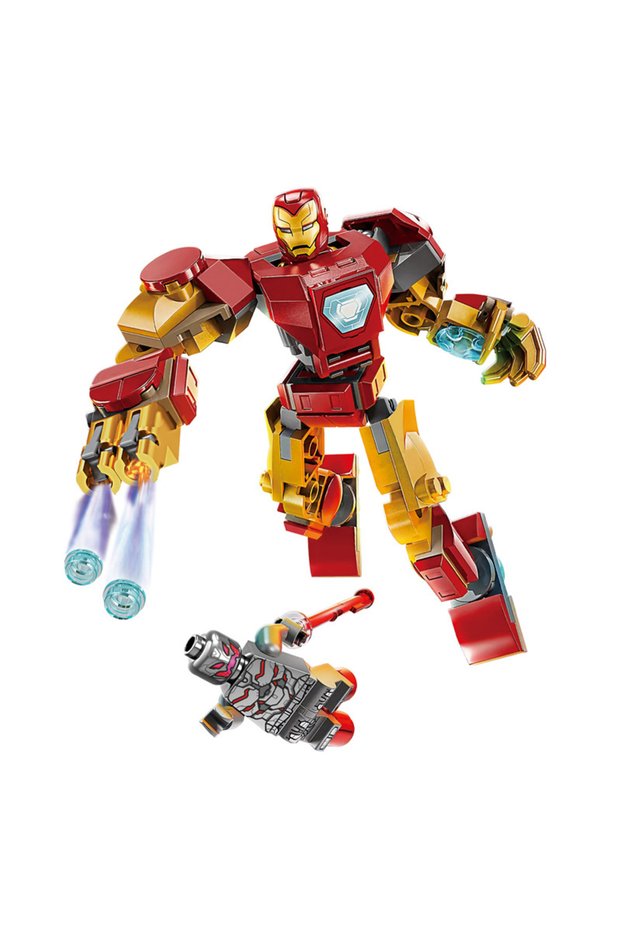 KSZ1041 A variety of mecha assembled building blocks! Movable robot model, children's educati