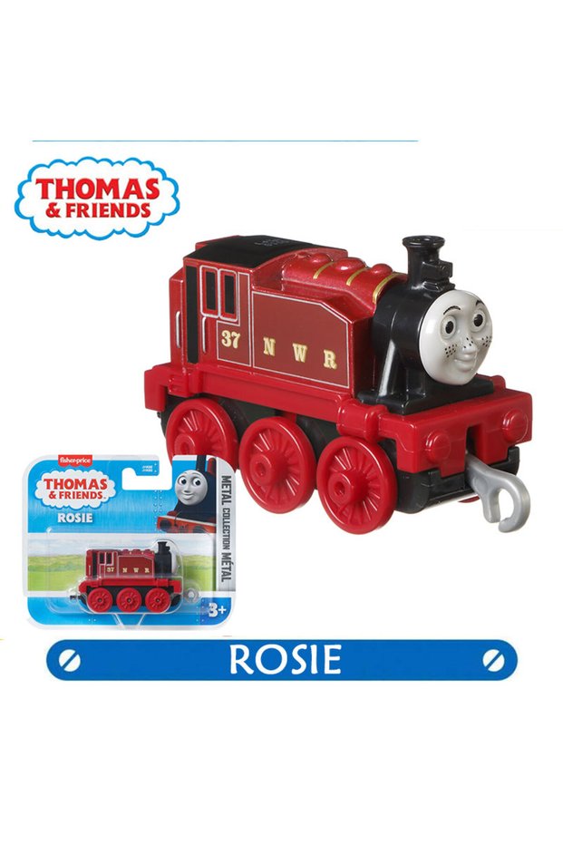 Rosie Thomas & Friends Diecast Train Nia Ashima Harold Salty, Push-Along Collectible Play Toy For Ki