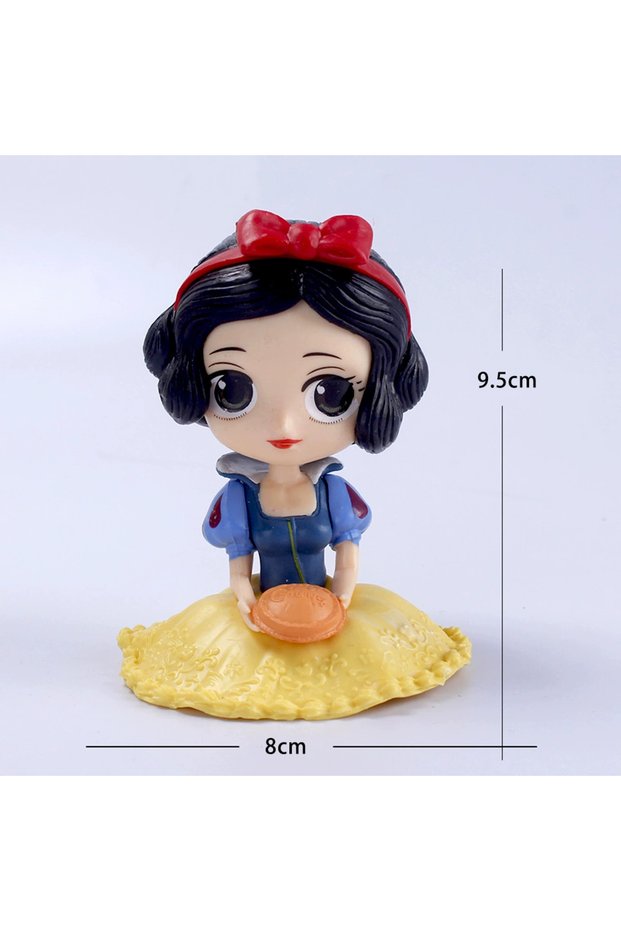 04 10cm Princess Handmade Doll Cinderella Elsa Anna Alice Ice and Snow Cake Decoration Gift