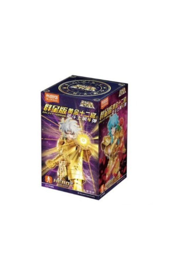 NO BOX 1BOX Blokees Building Block Gold Saint Seiya Star Cluster Edition Vol.4 Gemini Pisces Toy Bli