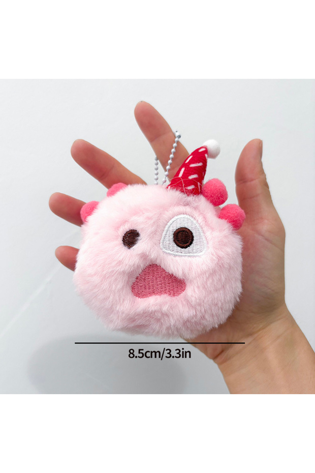 S8 Colorful Cortisball Keychain Christmas Cortisball Pendant Keyrings 3-inch Kpop Photocard Holder F